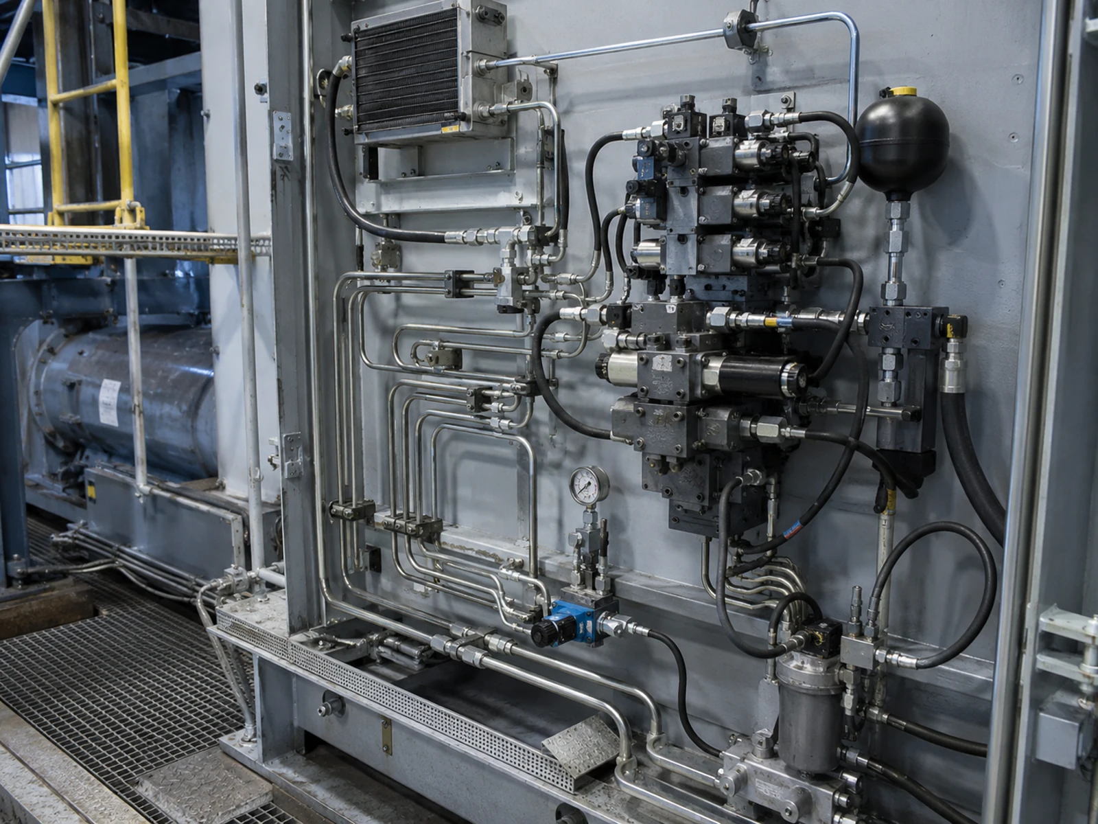 Huollettavaksi suunniteltu hydraulijärjestelmä teollisuudessa